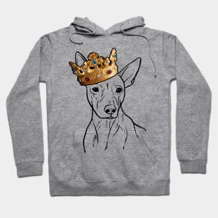 American Hairless Terrier Dog King Queen Wearing Crown Hoodie